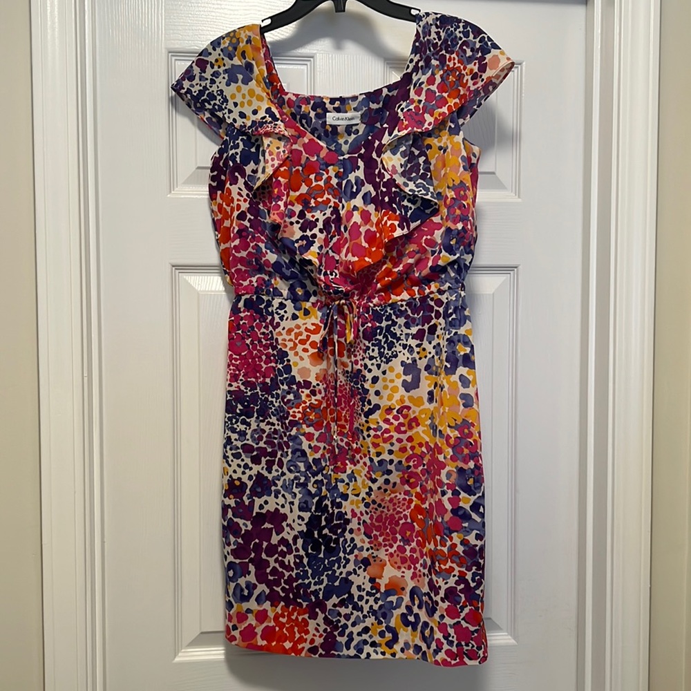 Calvin Klein Rainbow Leopard Dress